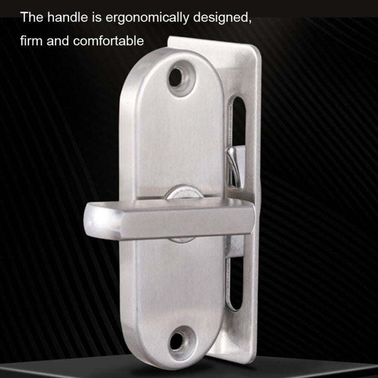 90 Degrees Right Angle Migration Door Hook Lock, 304 Stainless Steel Slot, Zinc Alloy Slot-free, Zinc Alloy Slot-free / Punching