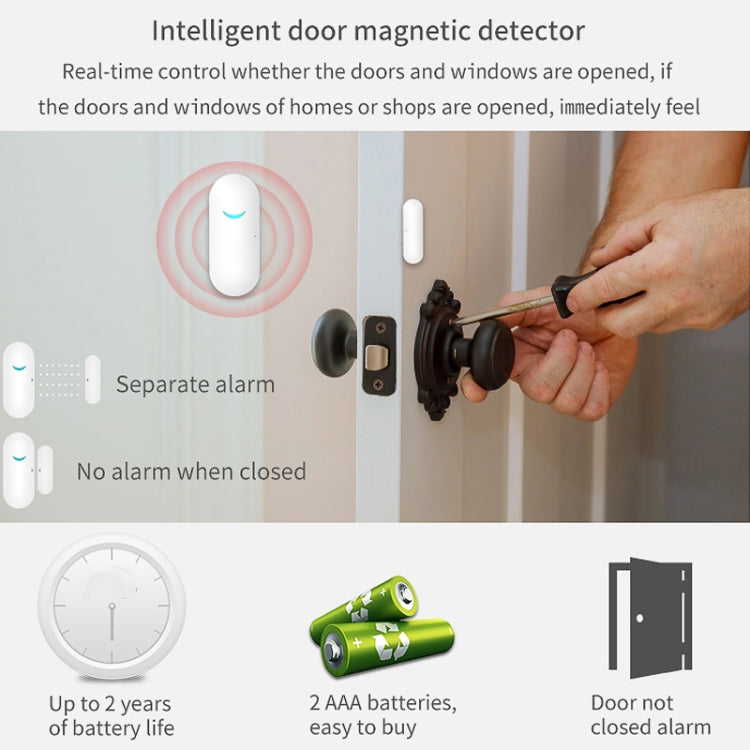 CS118   WIFI+GSM Tuya Smart Voice Alarm System Supports Amazon Alexa/ Google Assistant, Spec: Package 3