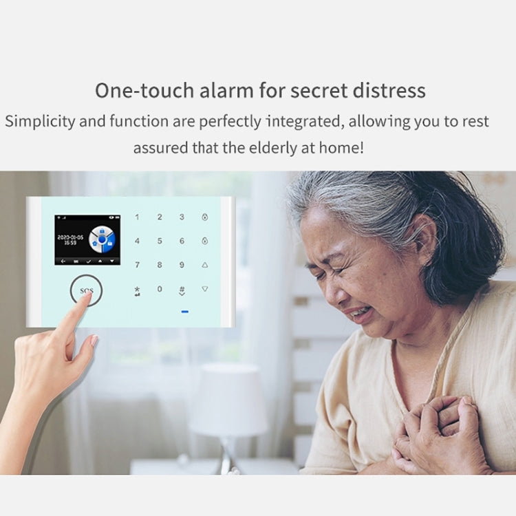 CS118   WIFI+GSM Tuya Smart Voice Alarm System Supports Amazon Alexa/ Google Assistant, Spec: Package 3