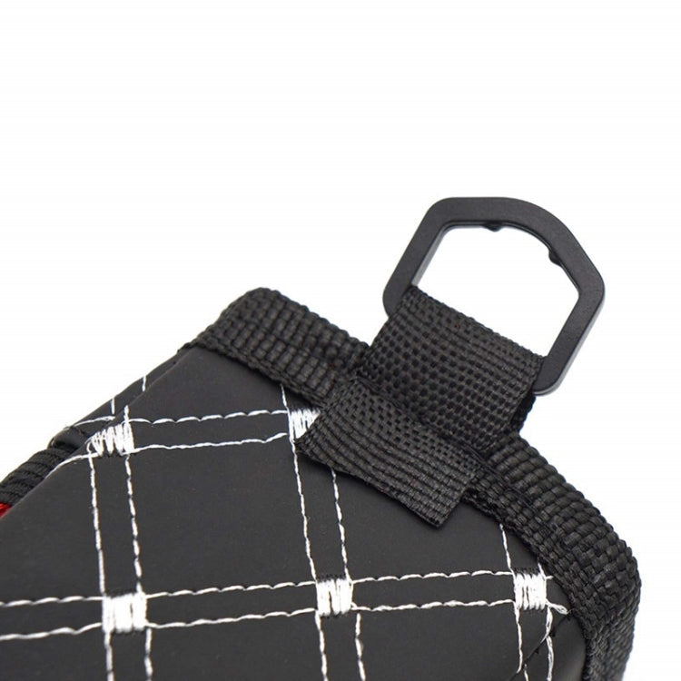 2pcs Car Air Outlet Sundries Storage Bag With Net Pocket