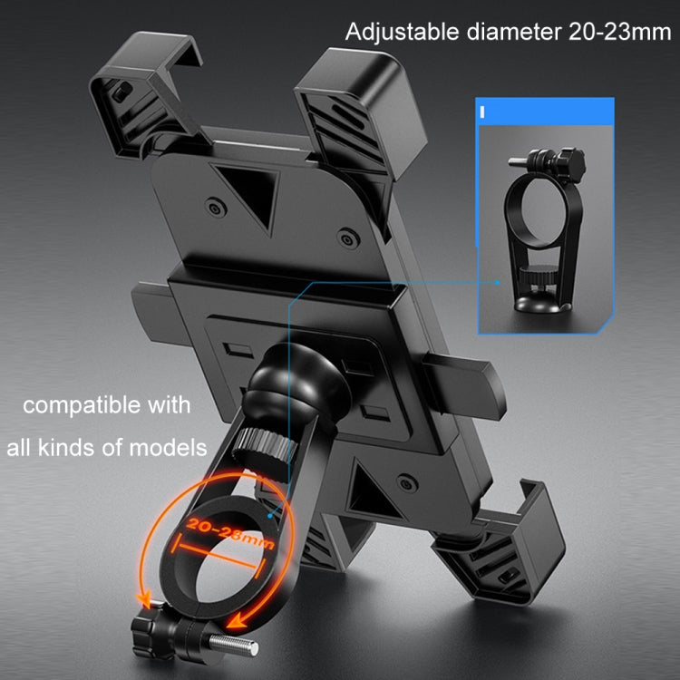 Shockproof Motorcycle Mobile Phone Holder Outdoor Bike Navigation Holder, Rearview Mirror, Handlebars
