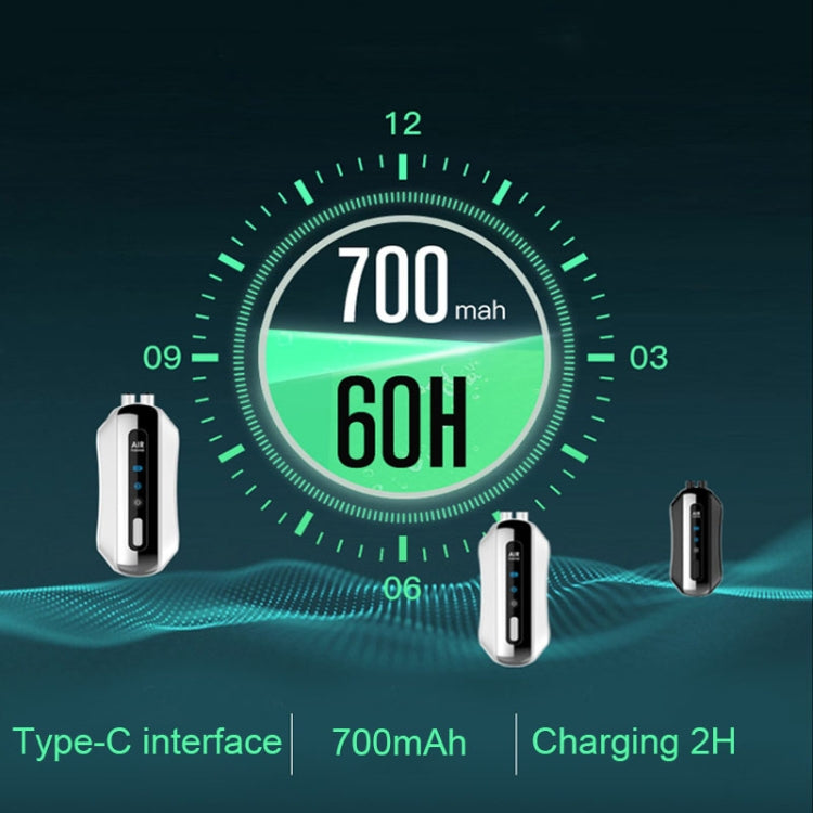 Portable Negative Ion Air Purifier Home Hanging Neck Purifier, Chain Style (White), Chain Style (Black), Rope Style (White), Rope Style (Black)