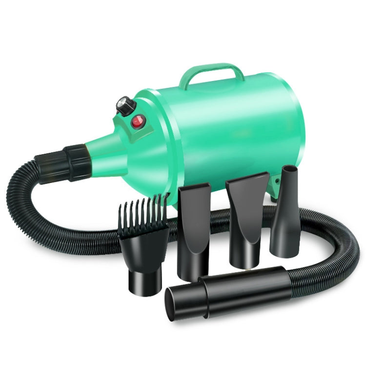 2100W Dog Dryer Stepless Speed Pet Hair Blaster Pet Water Blower 220V AU Plug(Green)