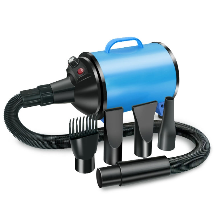2100W Dog Dryer Stepless Speed Pet Hair Blaster Pet Water Blower 220V AU Plug(Black and Blue)