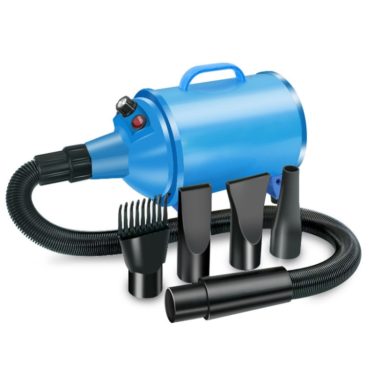2100W Dog Dryer Stepless Speed Pet Hair Blaster Pet Water Blower 110V US Plug(Pure Blue)