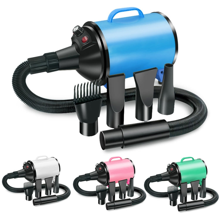 2100W Dog Dryer Stepless Speed Pet Hair Blaster Pet Water Blower 110V US Plug(Pure Blue)