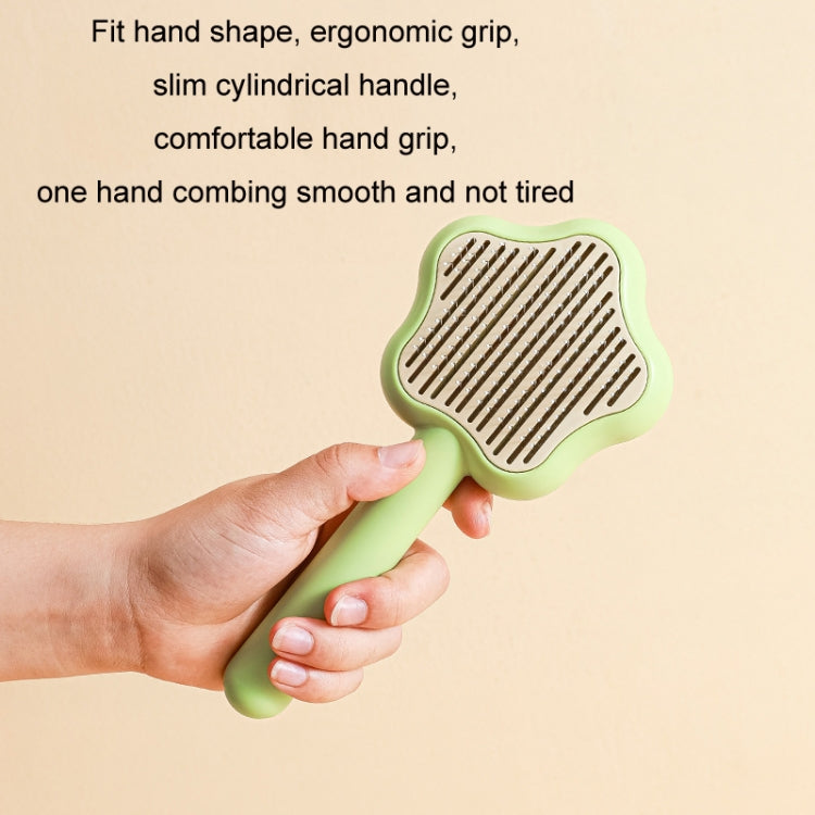 Pet Fine-Tooth Comb To Remove Floating Hair And Knots(Yellow)