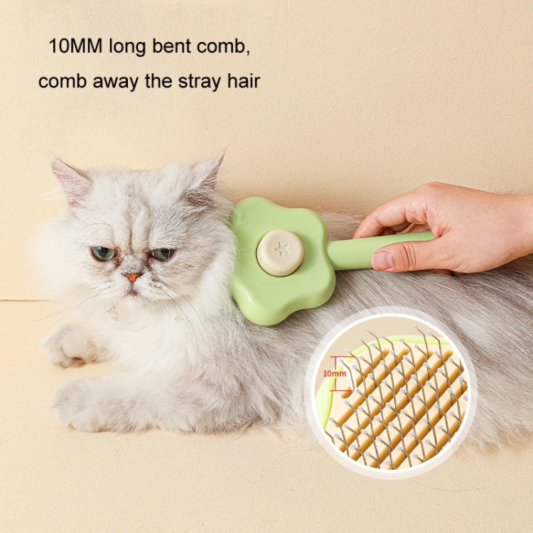 Pet Fine-Tooth Comb To Remove Floating Hair And Knots(Yellow)