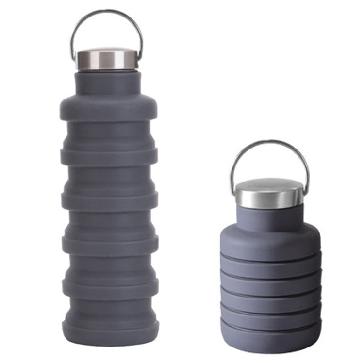 500ml Outdoor Sports Silicone Telescopic Cup Portable Foldable Travel Water Kettle