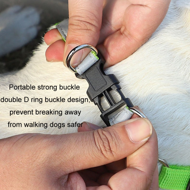 Pet Dog Harness Reflective Anti-break-off Vest-style Leash, Color: Suede Orange(XL)