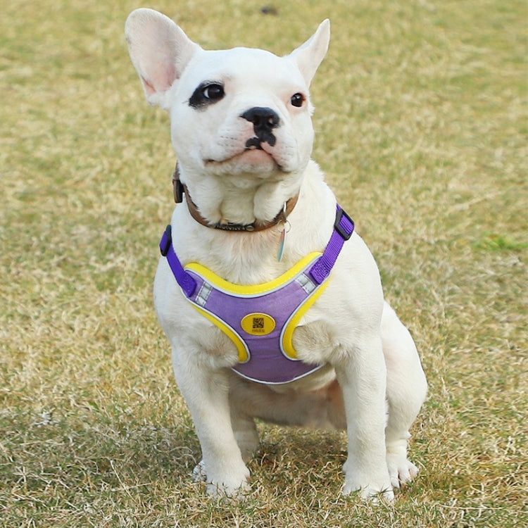 Pet Dog Harness Reflective Anti-break-off Vest-style Leash, Color: Mesh Black(L)
