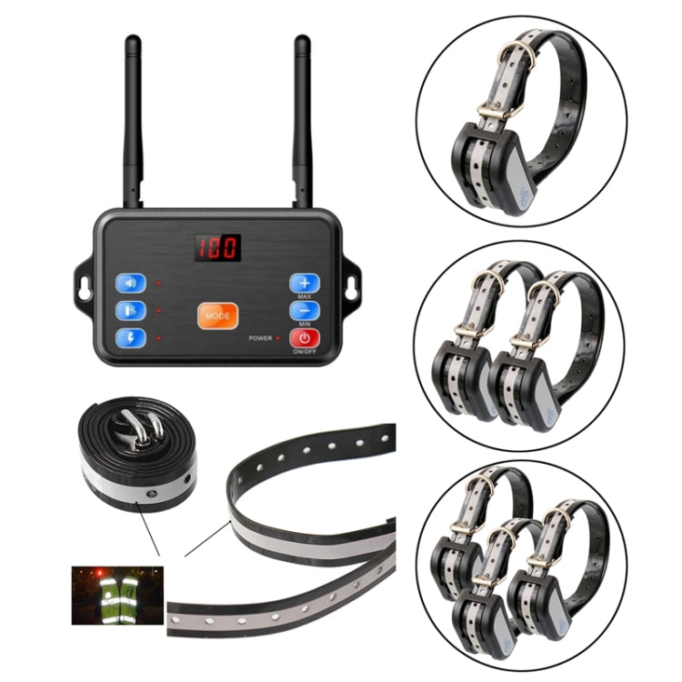 2 In 1 Pet Wireless Fence Bark Control Smart Dog Trainer, Set: 1 For 2