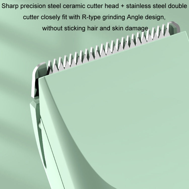 Pet Shaver Cat Dog Paw Hair Clipper Electric Fader, Color: 4 in 1 Green