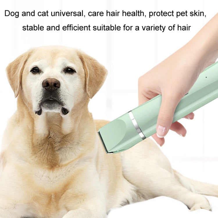Pet Shaver Cat Dog Paw Hair Clipper Electric Fader, Color: 3 in 1 White