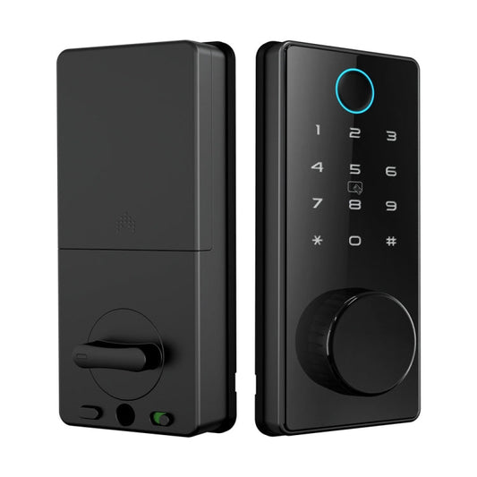 C87 Automatic Fingerprint Lock Entry Door Password Smart Lock(Black)