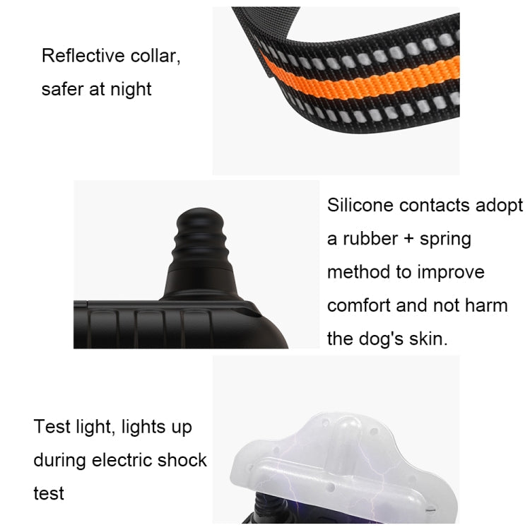 Smart Electronic Remote Control Dog Training Device Waterproof Pets Bark Stopper, Size: For-Two-Dog(Orange)