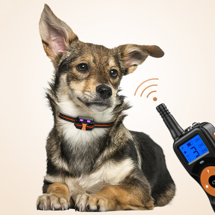 Smart Electronic Remote Control Dog Training Device Waterproof Pets Bark Stopper, Size: For-Two-Dog(Orange)