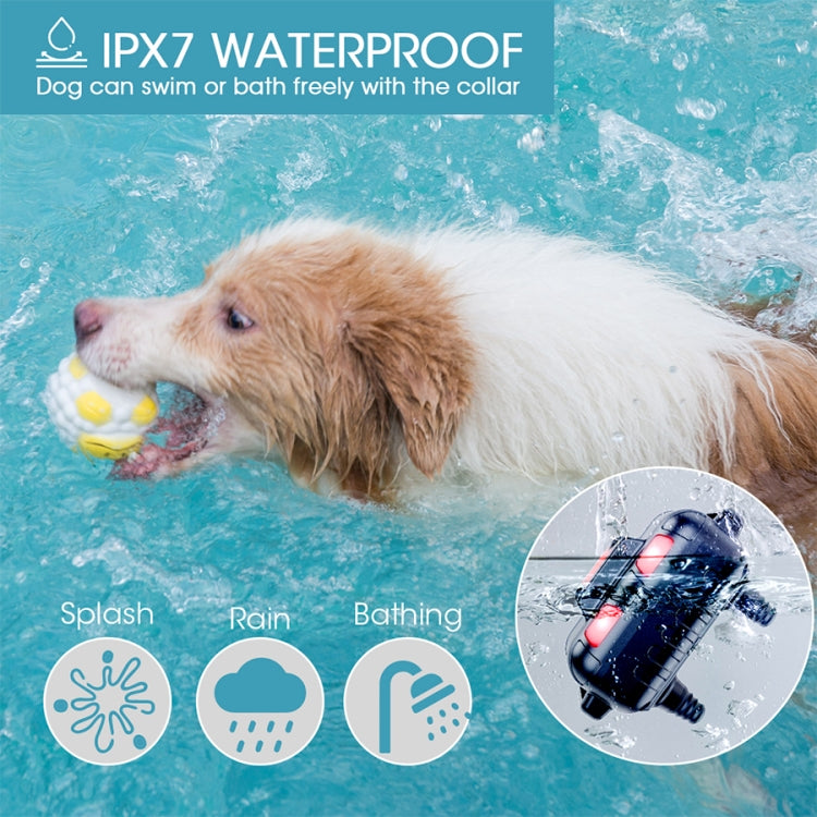 Smart Electronic Remote Control Dog Training Device Waterproof Pets Bark Stopper, Size: For-Two-Dog(Fluorescent Green)