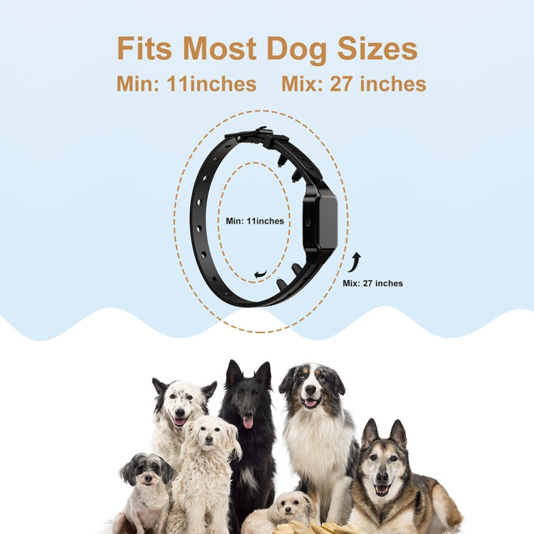 Pet Wrap-around Electric Shock Column Powerful Electronic Training Collar, Style: Receiver + Remote
