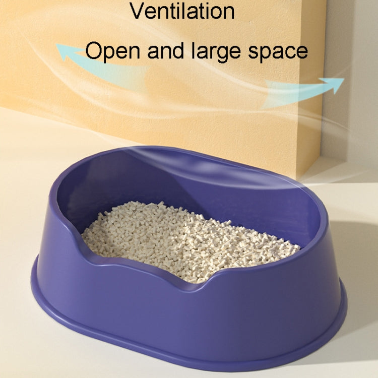 Open Litter Pan Large Capacity Plastic Pet Kennel, Model: Square Orange