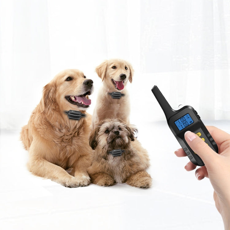 Dog Training Device Automatic Bark Stopper Dog Training Electronic Collar, Style: For-Three-Dog(Red)