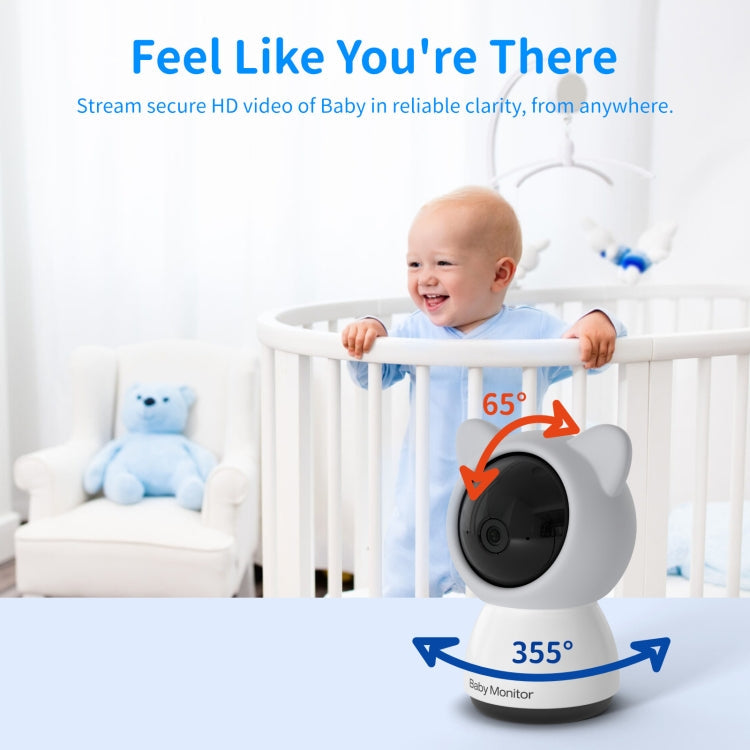 5 Inch HD Baby Monitor Wireless Wifi Baby Care Camera EU Plug