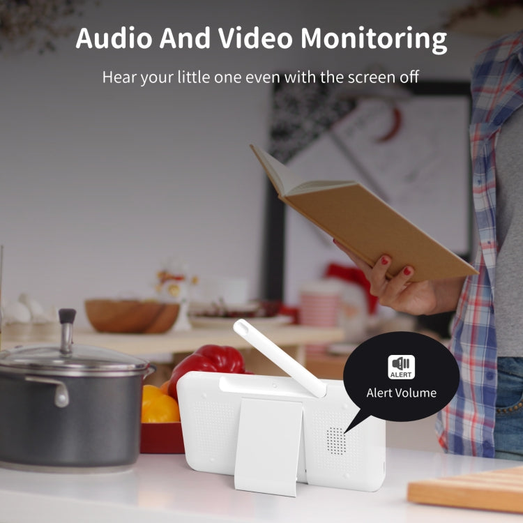 5 Inch HD Baby Monitor Wireless Wifi Baby Care Camera EU Plug