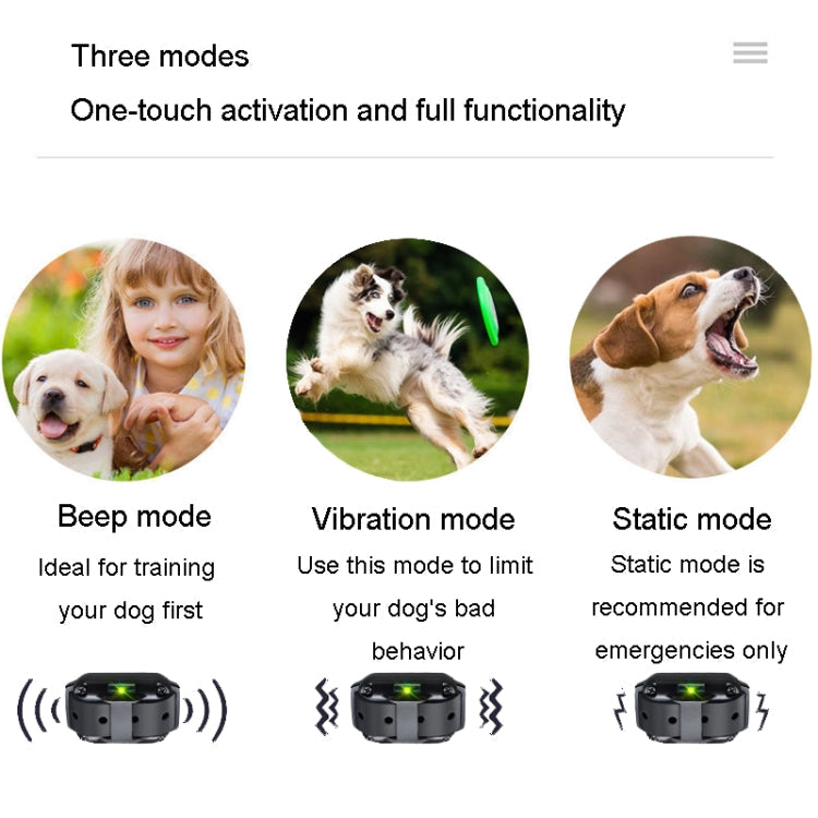 800m Remote Control Stop Barker Dog Trainer Smart Anti-Disturbance Vibration Collar, Specification: With 2 Collars