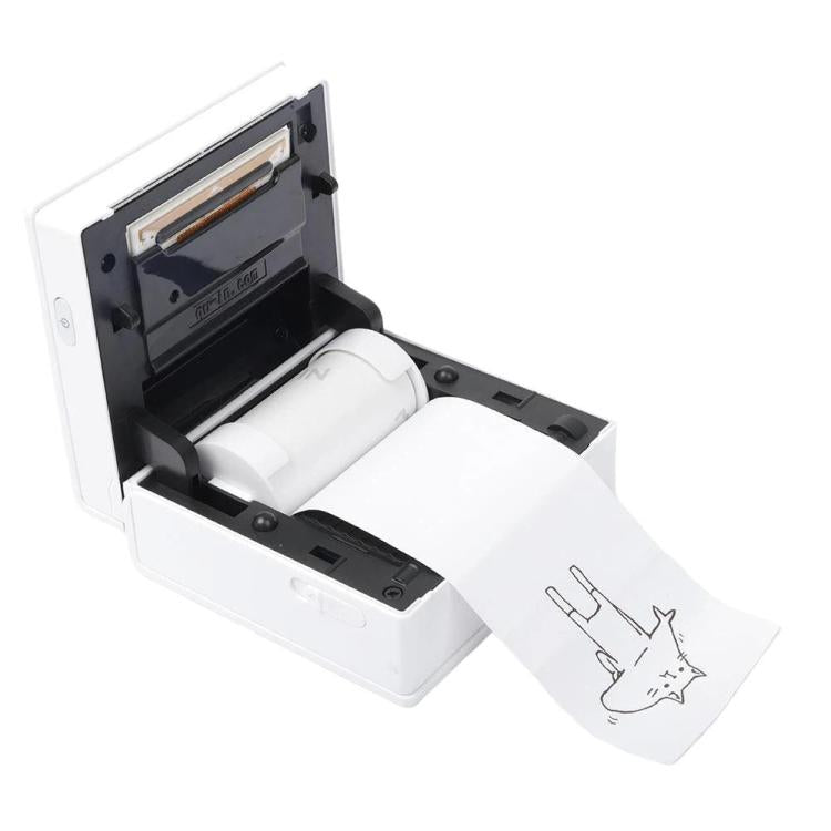 For Phomemo M02 / M02S / M02 Pro 3rolls /Pack 53mm 10 Years Black Print On White Paper Eyes Protection Beige Sticker Thermal Paper, Eyes Protection Beige Sticker