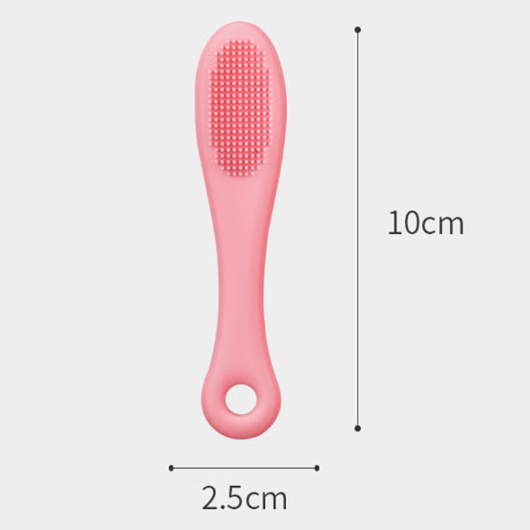 Pet Cats Dog Cleaning Comb Chin Teeth Cleaning Brush Silicone Brush(Purple)