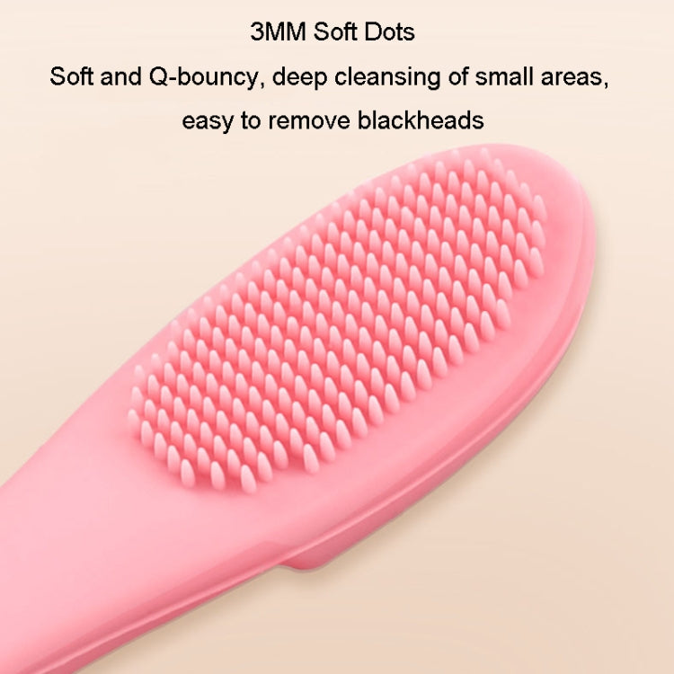 Pet Cats Dog Cleaning Comb Chin Teeth Cleaning Brush Silicone Brush(Purple)