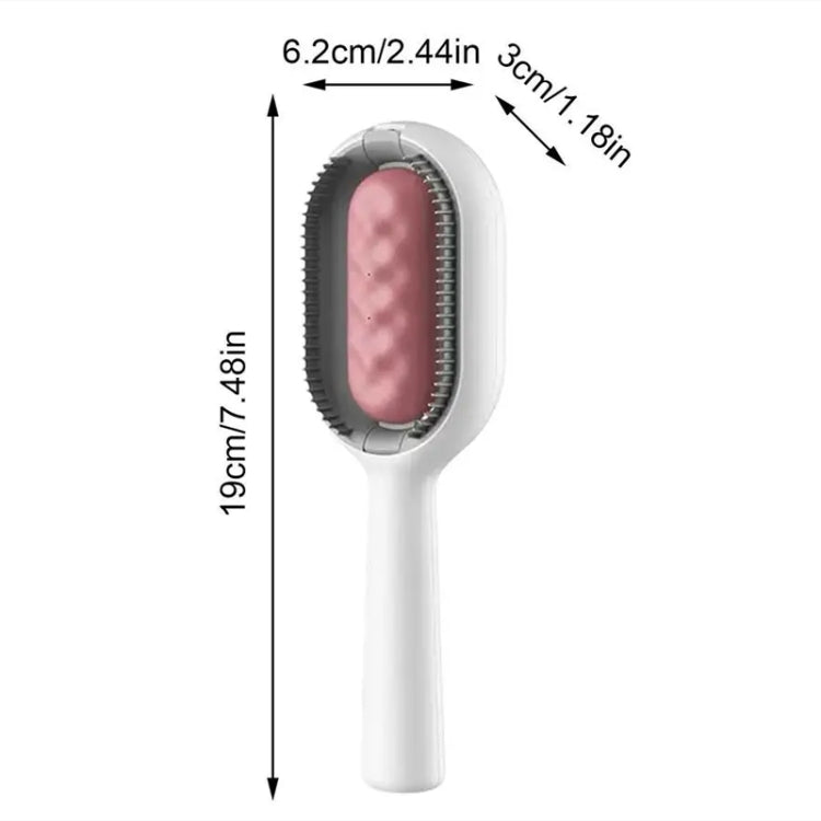 Pet Cats With Water Tank Hair Removal Comb Cleaning Hair Brush, Style: Short Hair (Blue)