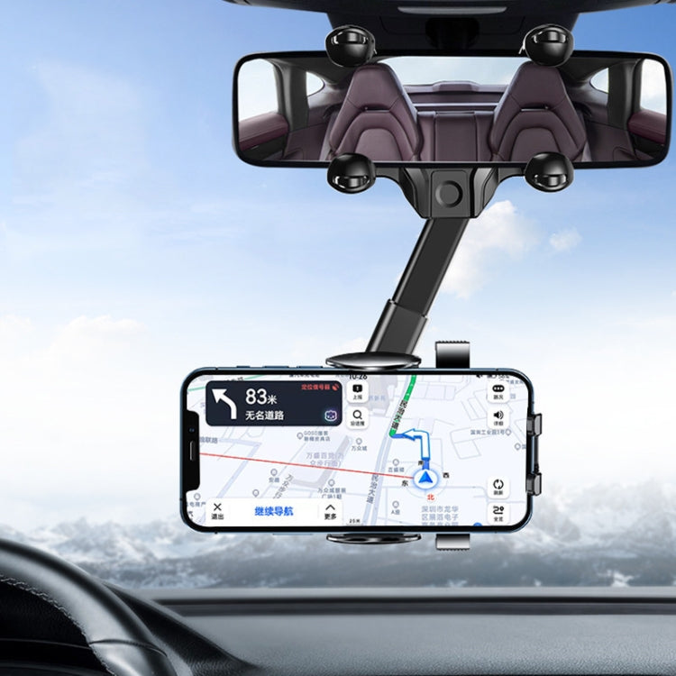 Car Rearview Mirror Mobile Phone Holder Multifunctional AR Navigation Support Bracket