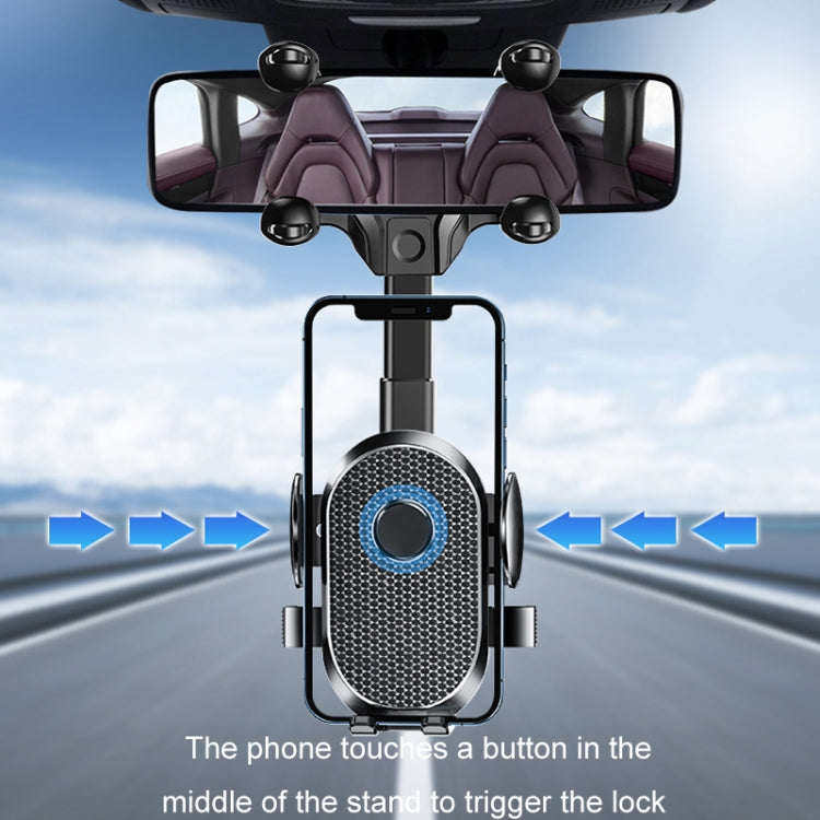 Car Rearview Mirror Mobile Phone Holder Multifunctional AR Navigation Support Bracket