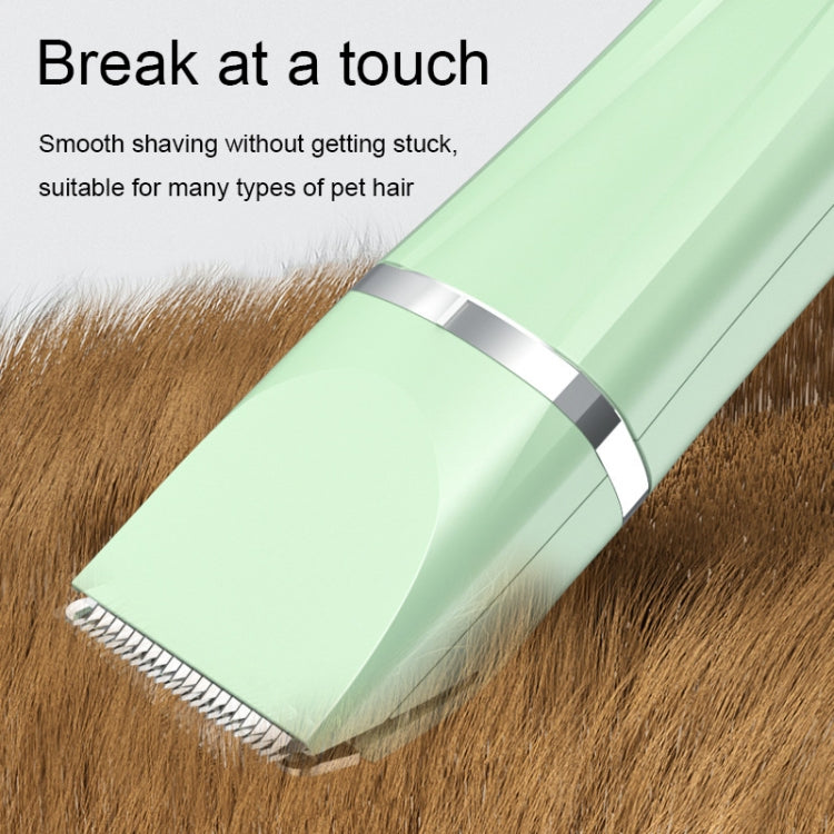 Multifunctional Pet Electric Shaver Cat And Dog Hair Clipper, Color: 2-in-1 Green