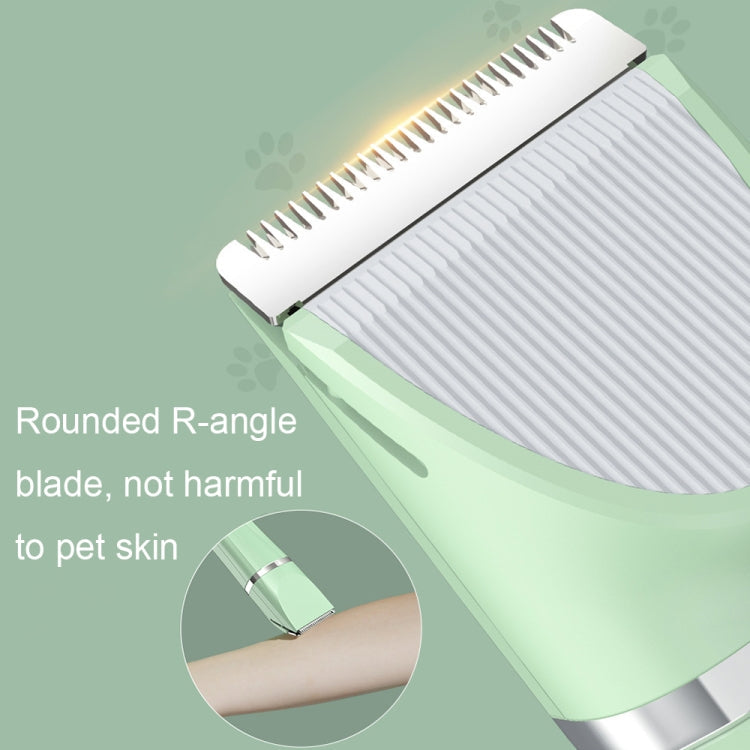 Multifunctional Pet Electric Shaver Cat And Dog Hair Clipper, Color: 3-in-1 Green