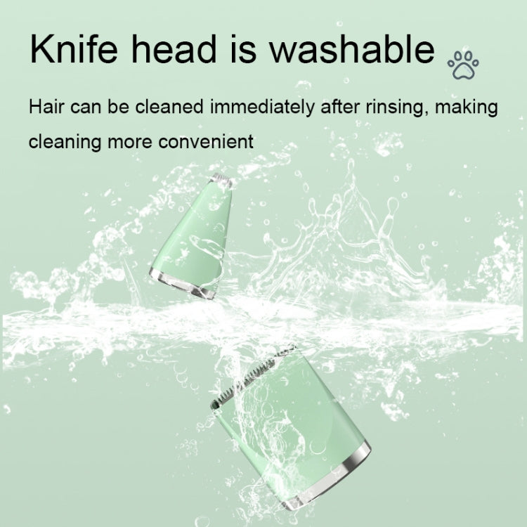Multifunctional Pet Electric Shaver Cat And Dog Hair Clipper, Color: 2-in-1 Green