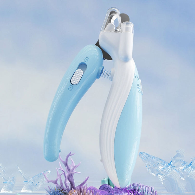 Pet Nail Clipper Dogs And Cats Fingernail Trimmers With LED Lighting(Light Coffee)