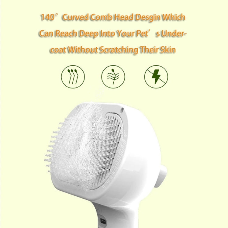 RK56 USB Charging Spray Pet Grooming Comb Cat and Dog Hair Removal Tool Pet Products(Green)