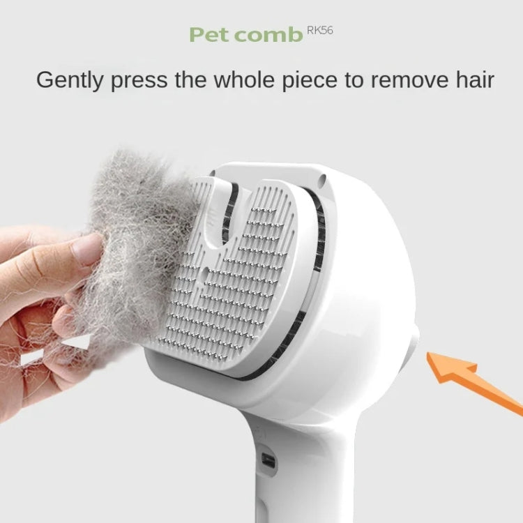 RK56 USB Charging Spray Pet Grooming Comb Cat and Dog Hair Removal Tool Pet Products(Pink)