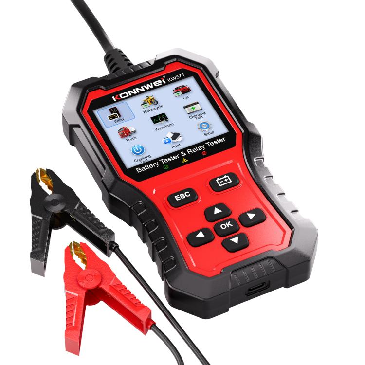 KONNWEI 2 In 1 Car Relay Tester Battery Tester, KW371