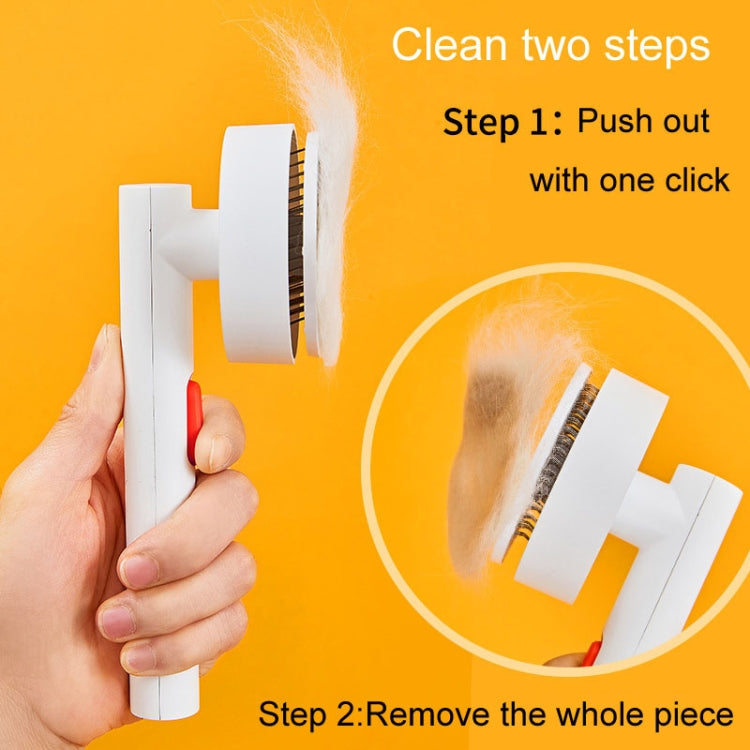 Pets Knotting And Thinning Needle Comb Cats And Dogs De-Fluffing Comb(White)