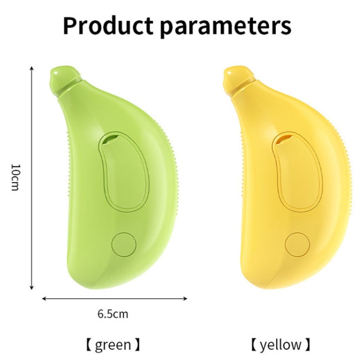 Banana Shape Pet Spray Massage Comb Electrical Cleaning Brush Hair Removal Comb For Dogs And Cats(Yellow)