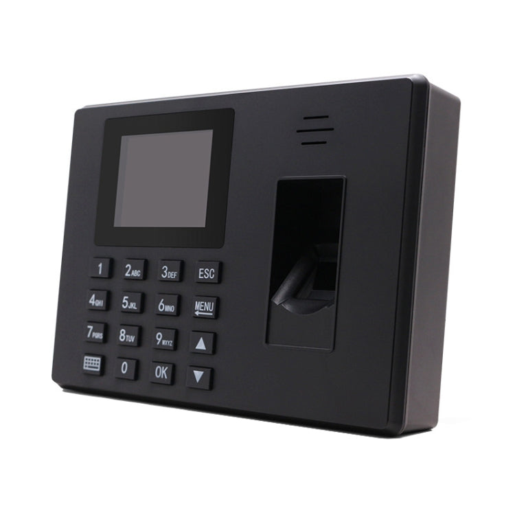 Fingerprint Recognition Voice Broadcast Smart Report Generation Attendance Machine, Model: Gold US Plug