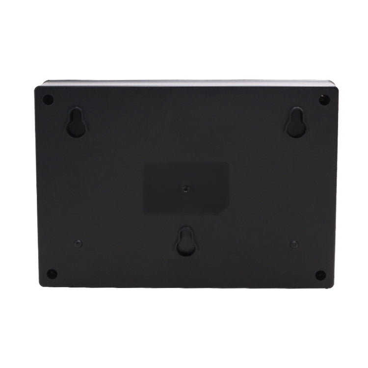 Fingerprint Recognition Voice Broadcast Smart Report Generation Attendance Machine, Model: Black EU Plug