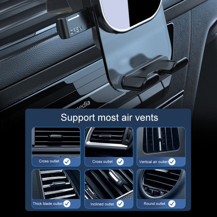 Automotive Navigation Bracket Car Air Vent Phone Fixed Support Clip, Mirror Model, Texture Model