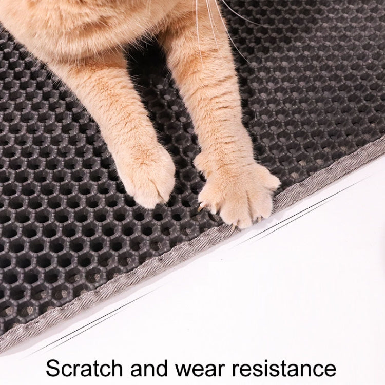 45 x 30cm Filtering And Splash-Proof Litter Mat Pet Double Layer EVA Bedding Pads(Gray)