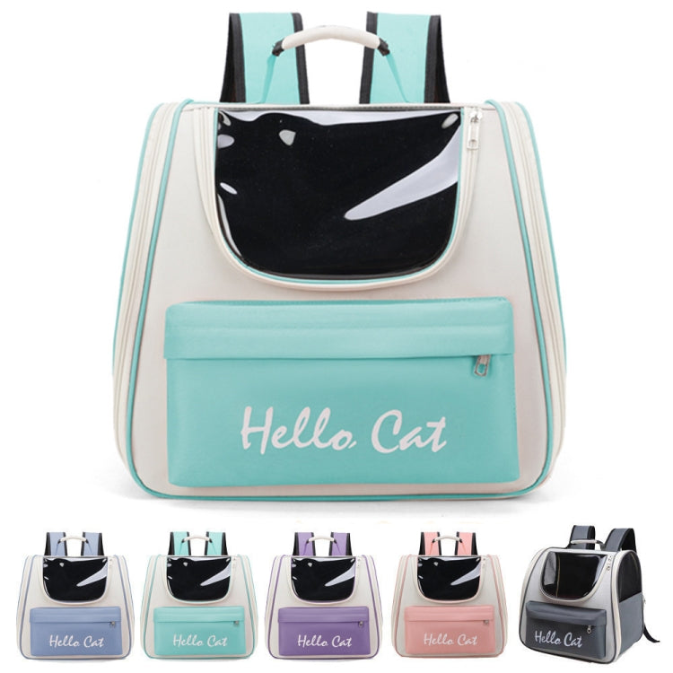 Breathable Cat Backpack Foldable Outdoor Portable Pet Bag(Model 2 Pink)