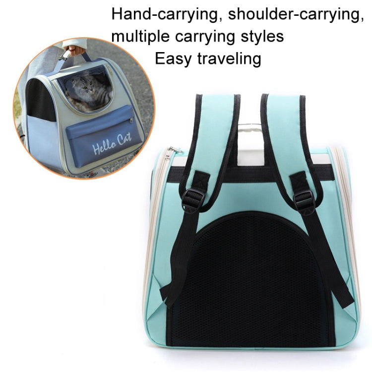 Breathable Cat Backpack Foldable Outdoor Portable Pet Bag(Model 2 Pink)