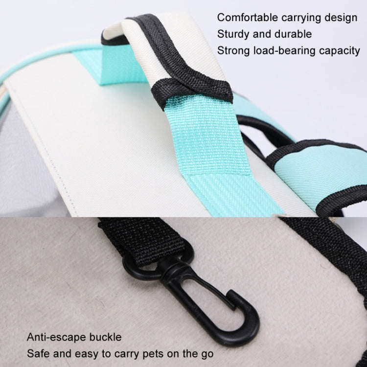 Breathable Cat Backpack Foldable Outdoor Portable Pet Bag(Model 2 Green)